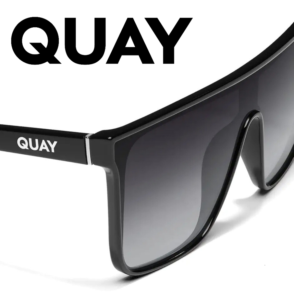 Quay Australia - Nightfall - Bestseller - Black Frame/ Smoke Lens - Medium - Picture 3 of 8